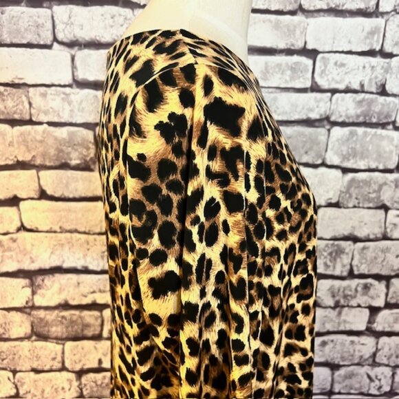 Chico's So Slimming NWT Black & Brown Animal Print Dress Size XL - Picture 9 of 10